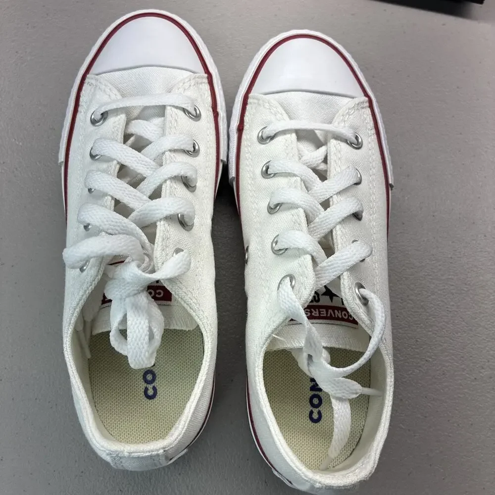New Converse Canvas All Star CTAS EVA Lift OX Low Top White Kids Size 1 Youth